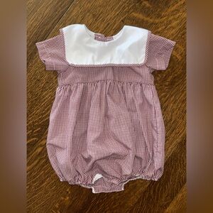 Red and white church outfit